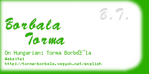 borbala torma business card